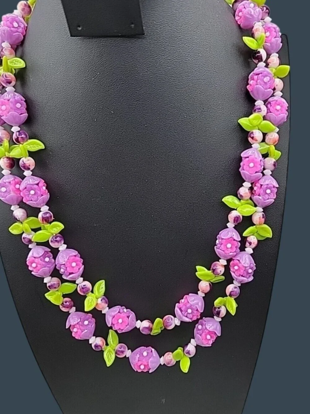 Vintage Carmen Miranda Thermoset Fruit Salad Necklace Style 48